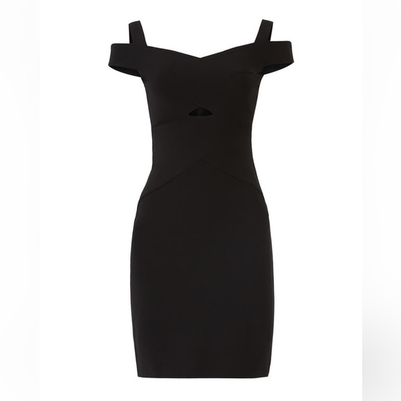 Nicole Miller Cold Shoulder Dress, Size 0 - Picture 3 of 3